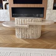 Table basse travertin