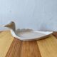 Vintage foie gras dish - duck - white ceramic