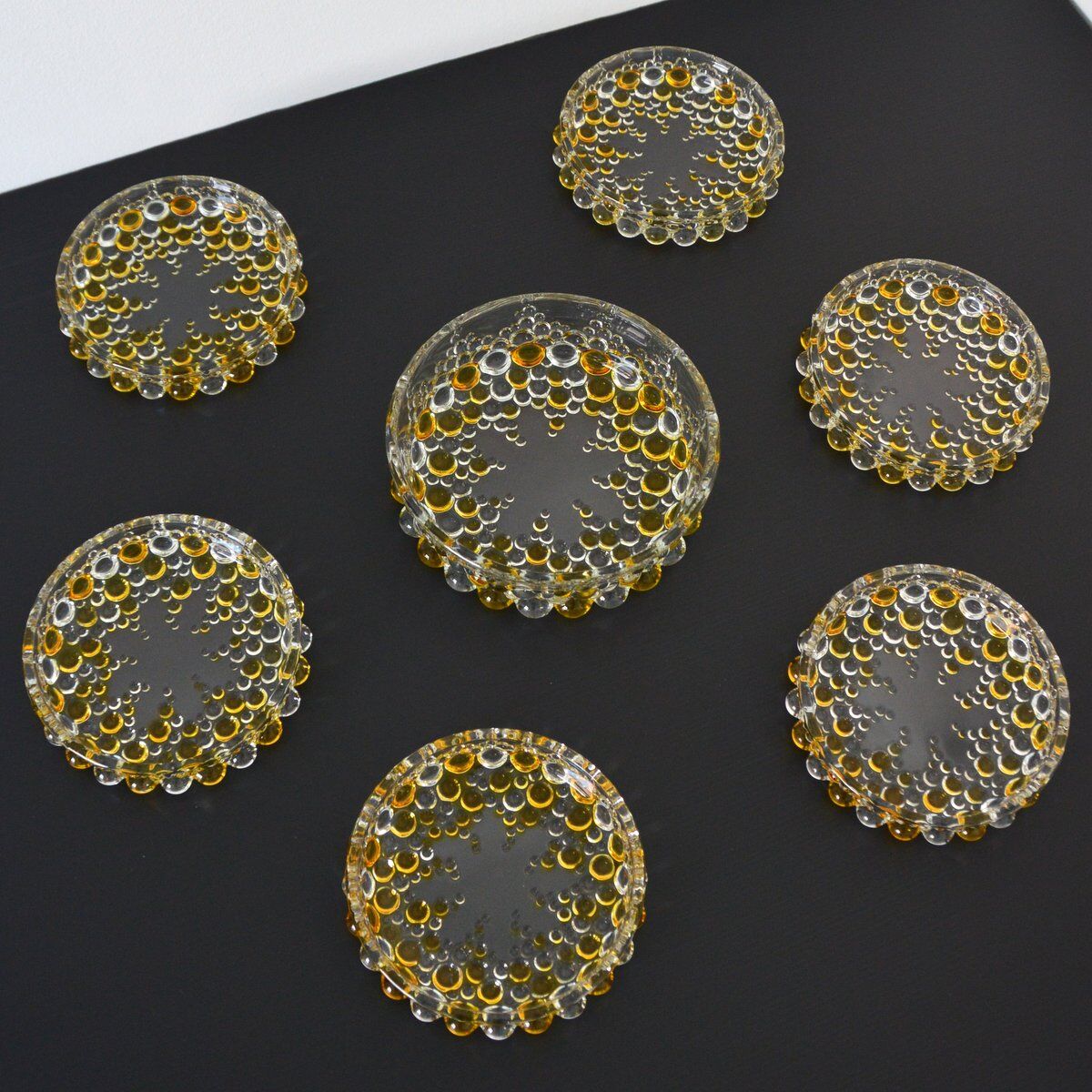 Dessert set from Walther Glass series "Boléro" 1960