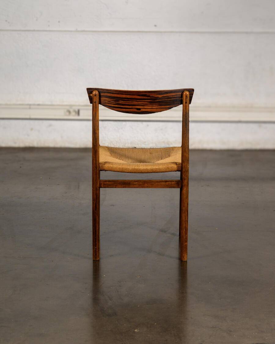 Set of 5 rope chairs