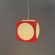 Vintage Poker Dice pendant lamp by Hoyrup Lighting, 1976, Denmark.