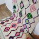 Handmade moroccan berber rug 267 x 121 cm