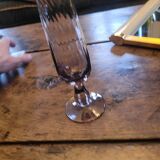 Textured smoked glass soliflore. 1970s