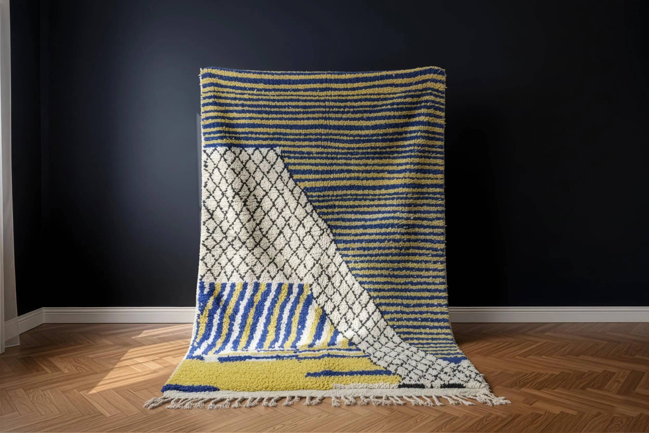 Large Berber wool rug 3x2 m