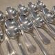 12 silver-plated soup spoons by Christofle America