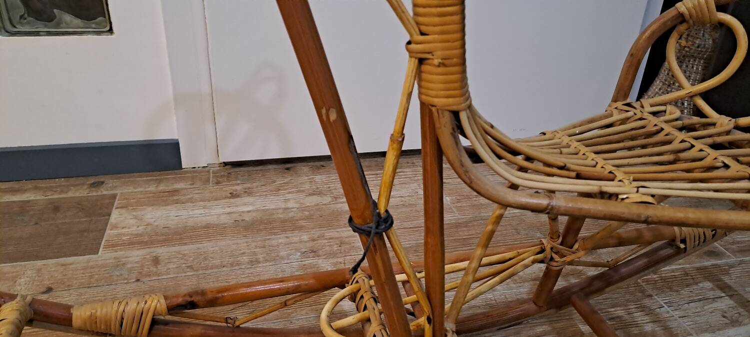 Rattan Rocking Horse