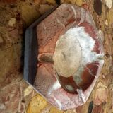Ashtray / Art Deco double marble catchall