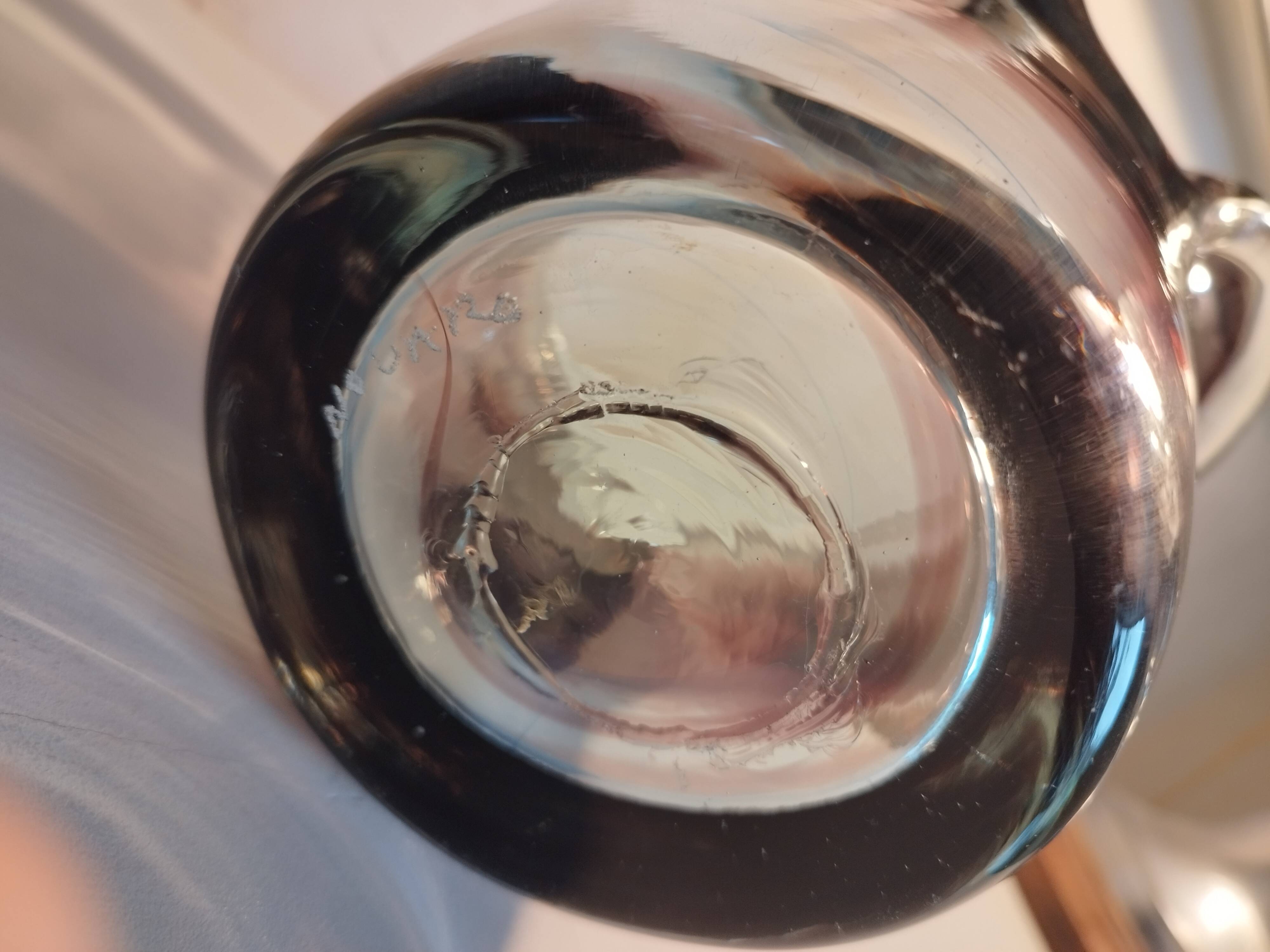 JC Novaro hand-blown glass ice bucket