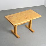 Solid pine table, Les Arcs, France