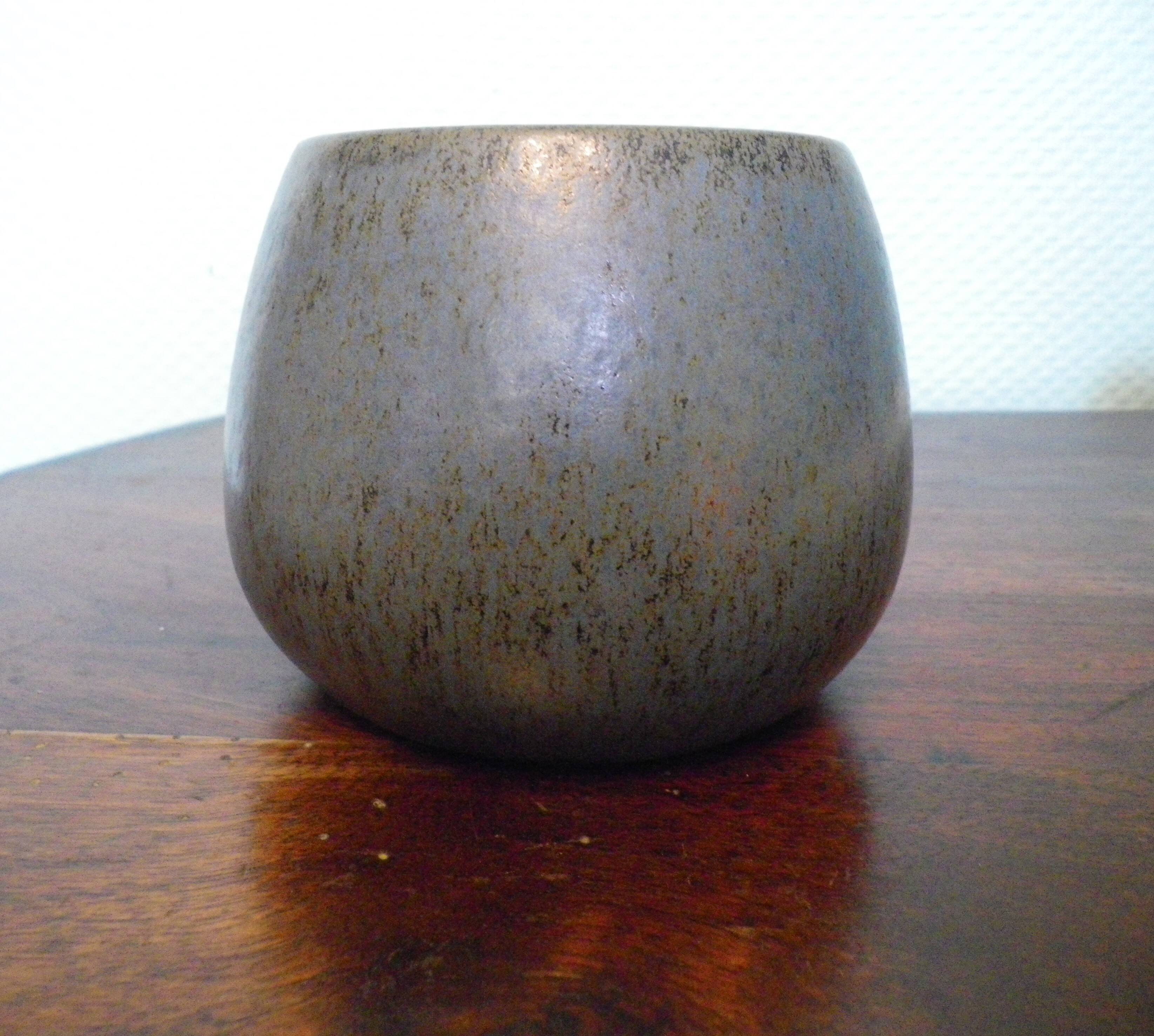 Poterie artisanale, vide poche, céramique émaillée