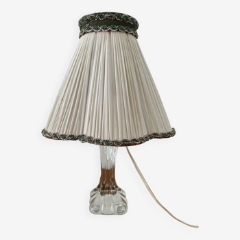 Lampe de chevet Vintage pied en cristal