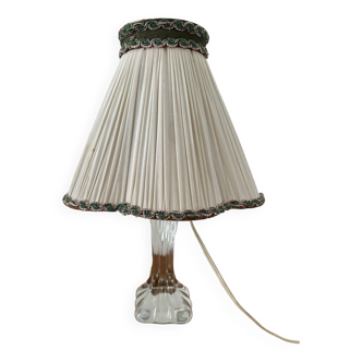 Lampe de chevet Vintage pied en cristal