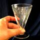 Suite de 7 verres a vin rouge en verre des annees 1930 1940 art de la table