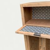 Parisian art deco sideboard in raw oak 1930