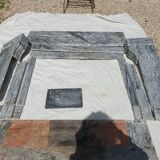 Napoleon III marble fireplace with modillions