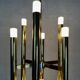 Vintage brass tubular Boulanger pendant lamp