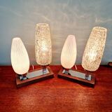 Paire de lampes de chevet Mid-century, années 1950-60