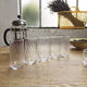 Lot 10 verres striés
