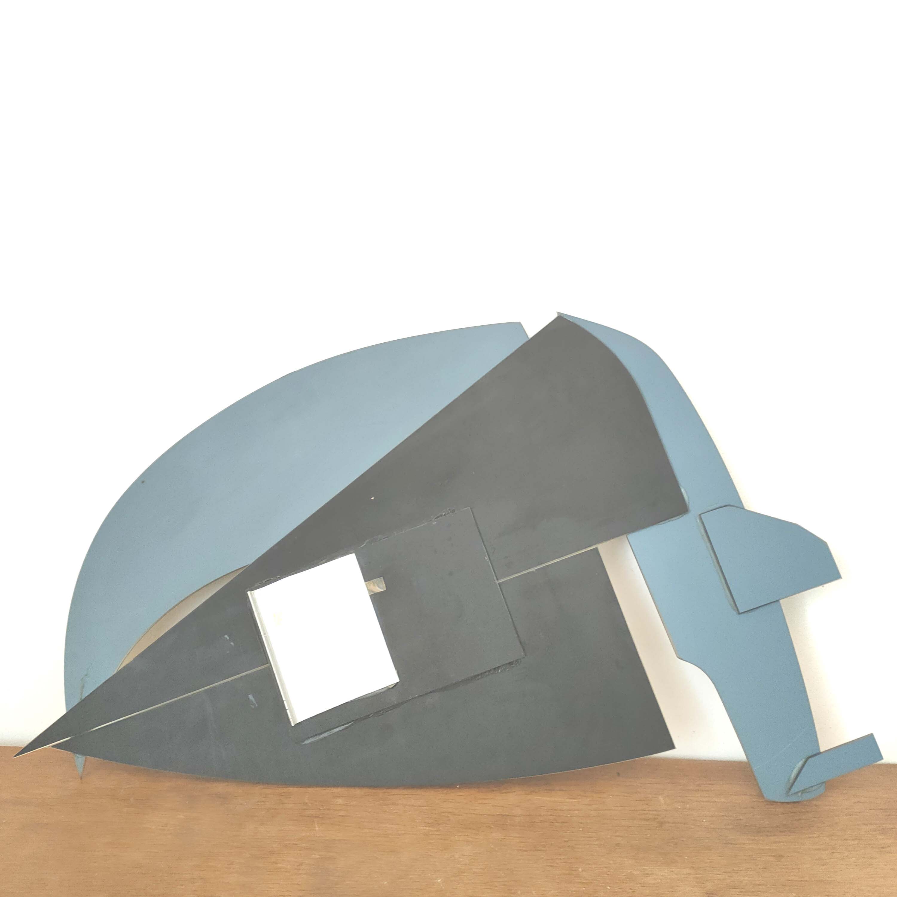 Two-tone sailboat mirror from the 70s 50x77cm