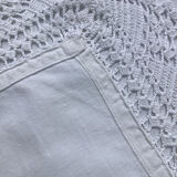 Mixed-race tablecloth edge crocheted hand 84cmx 91cm