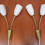 Scandinavian double flexible wall lamp