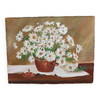 Peinture florale ancienne