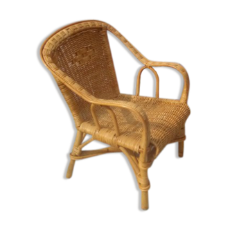 Children's rattan chair, 60s