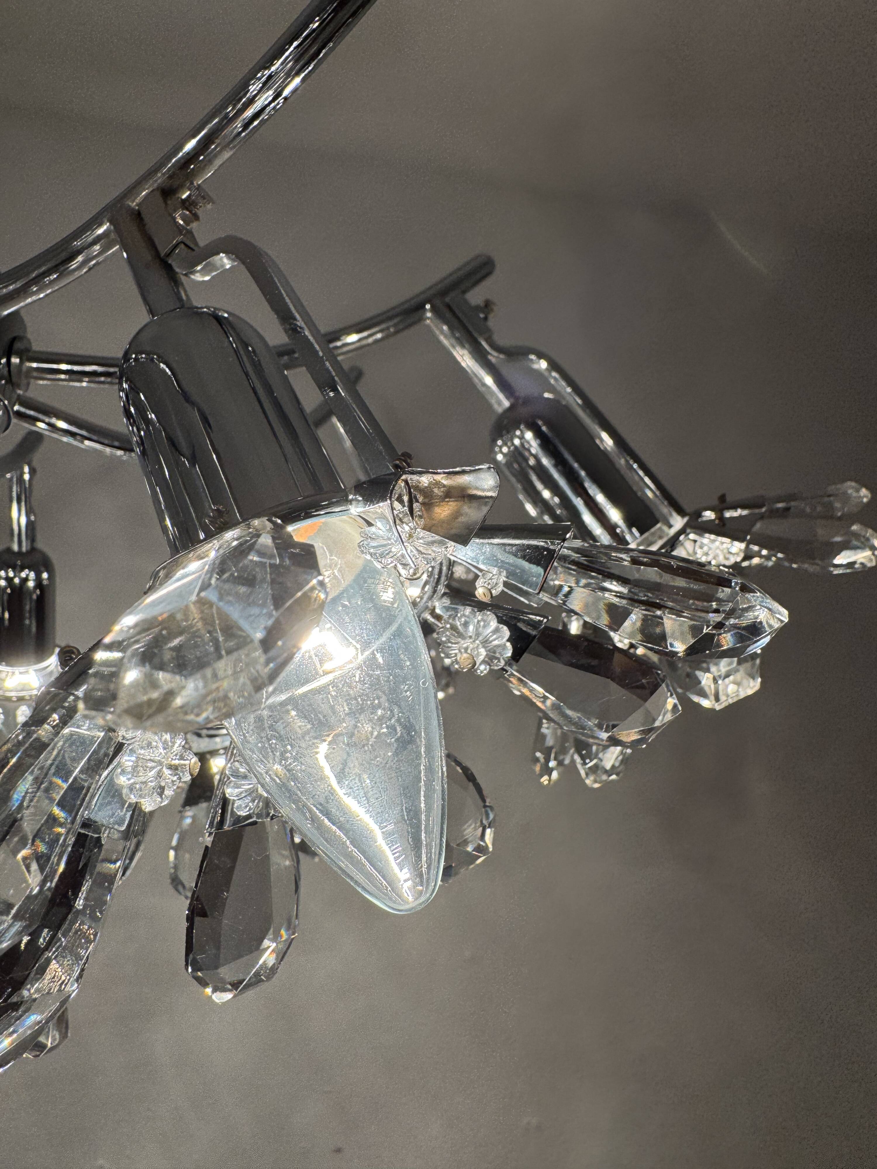 Crystal Glass Chandelier by Bakalowits