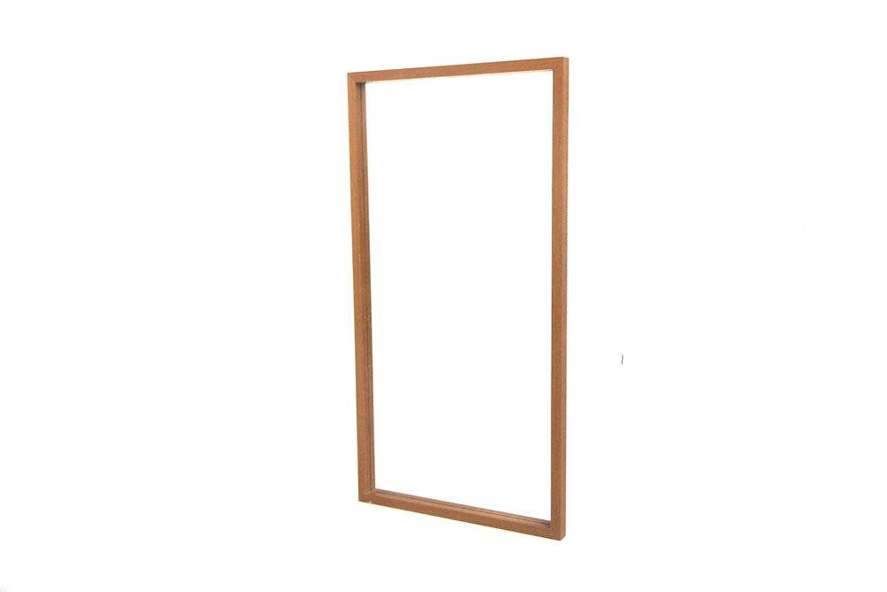Scandinavian teak mirror "Perfekt", Glas & Trä, Sweden, 1950, 82x42