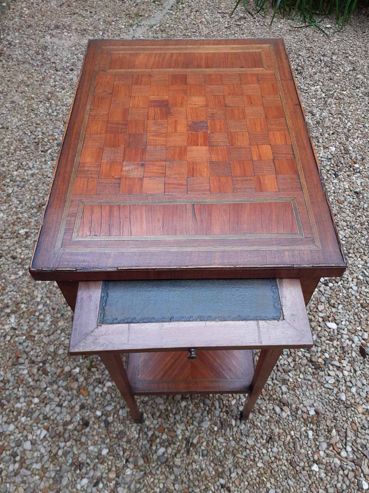 Wooden side table at the end of the 19th century