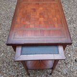 Wooden side table at the end of the 19th century