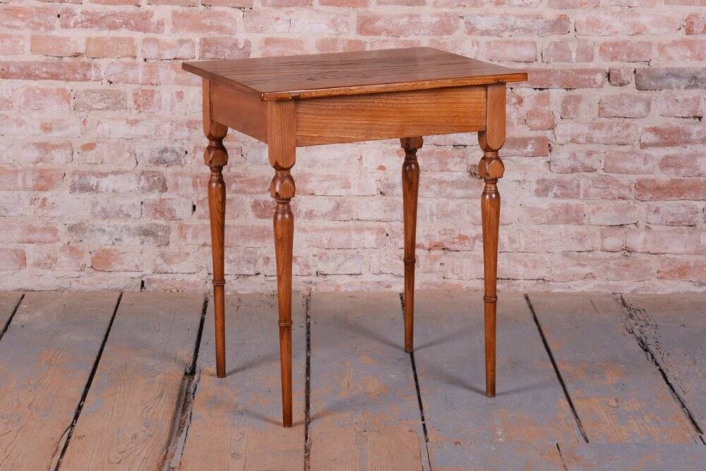Biedermeier Side Table in Ash and Elm, Czech, 1810s