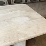 Travertine coffee table with intermediate top