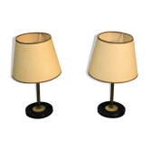 Paire de lampes de chevet 1950