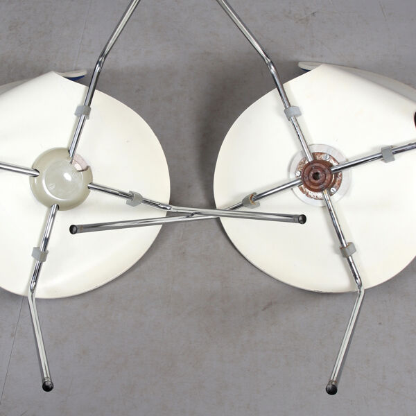 5 chaise bleue « Butterfly » d'Arne Jacobsen, Series 7