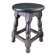 Antique wooden stool with turned legs.