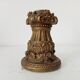 Vintage candlestick Gargoyles studio in golden resin
