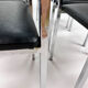 Set of 6 belgium chrome and skai dining chairs, 1960s
