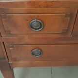 Sloping secretary, Louis XVI style donkey back desk, very good 20th century copy