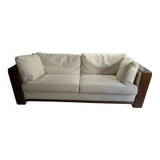 two-seater leather sofa