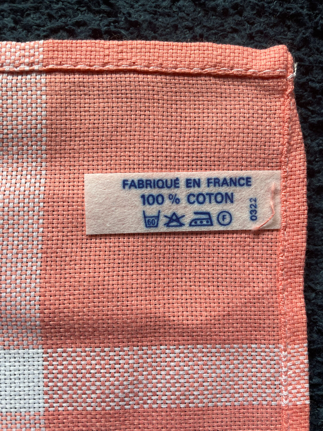Serviettes de table vintage made in France