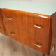 Mahogany chest of drawers, Italian design, 1960s, production: Italy