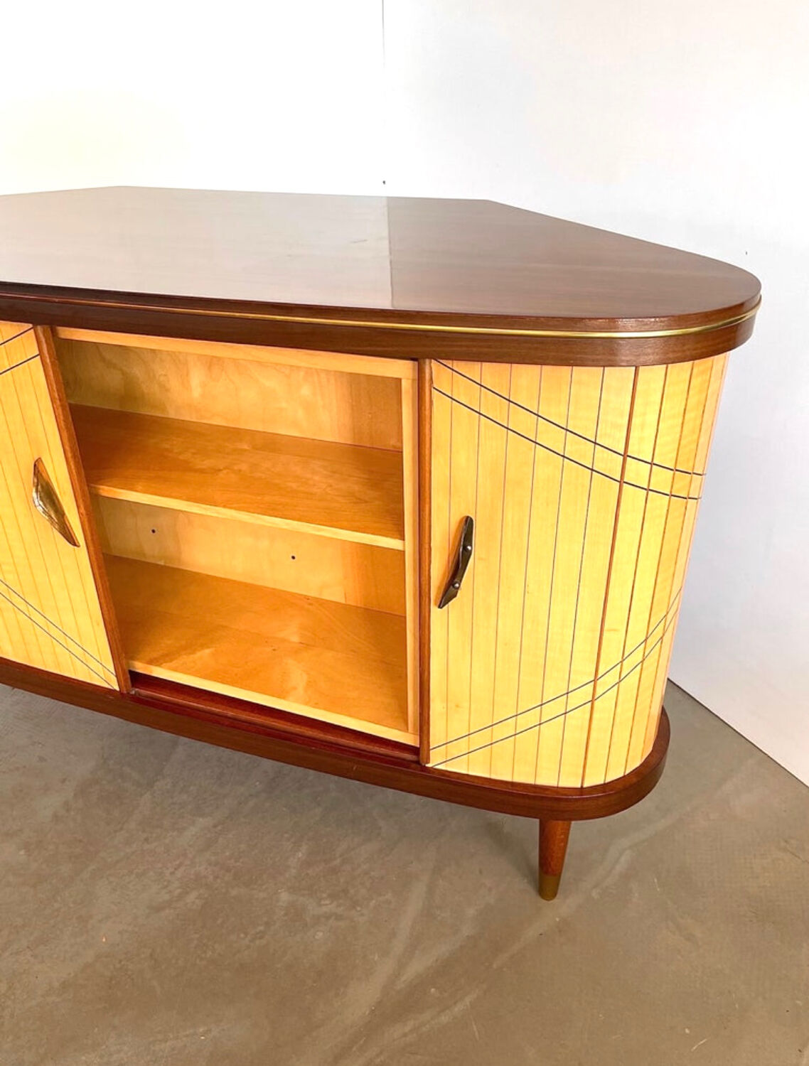 Sesame Bar multifunctional Dry Bar and Book Case with tambour doors