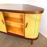 Sesame Bar multifunctional Dry Bar and Book Case with tambour doors