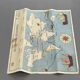 Ancienne carte géographique scolaire double face édition Rossignol