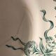 Antique opaque porcelain plates from gien "venice"