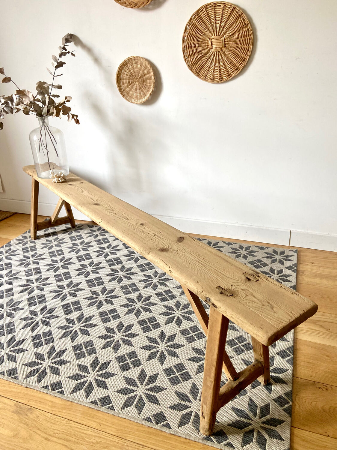 Restored farm bench - 193 cm