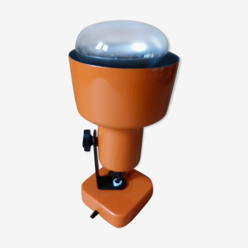 Lampe applique spot design années 70 orange
