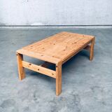 Scandinavian Modern Design Solid Pine Coffee Table, 1970s