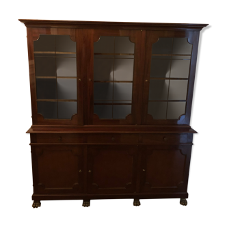 Buffet Vaisselier mahogany two bodies English style